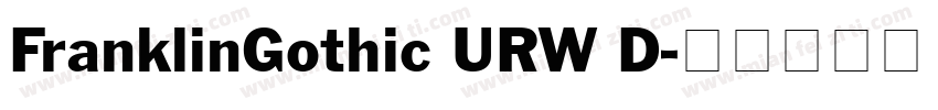 FranklinGothic URW D字体转换